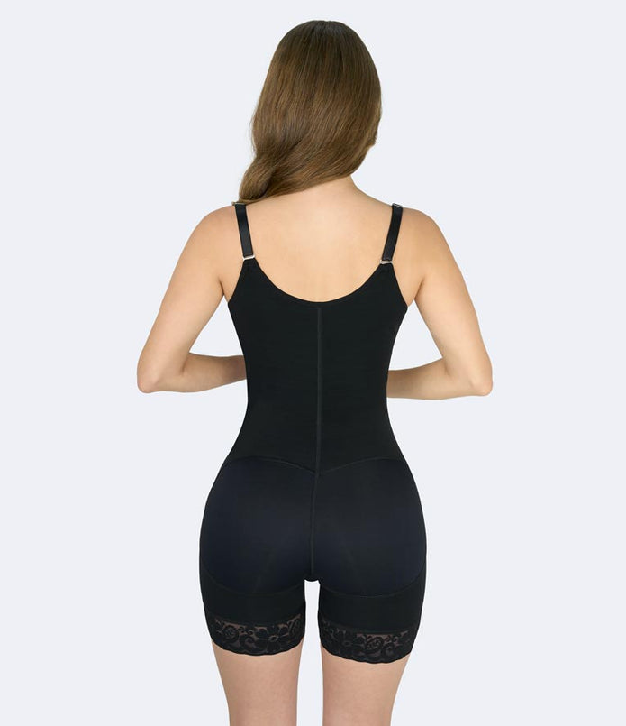 Body Modelador Hourglass com fecho de ganchos, estilo ampulheta.