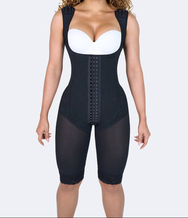 Hourglass Full Body Knee Lenth With Hooks Shapewear